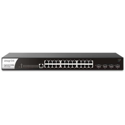 VigorSwitch G2280x Gestito Gigabit Ethernet (10/100/1000) 1U Nero, Acciaio - Foto 1