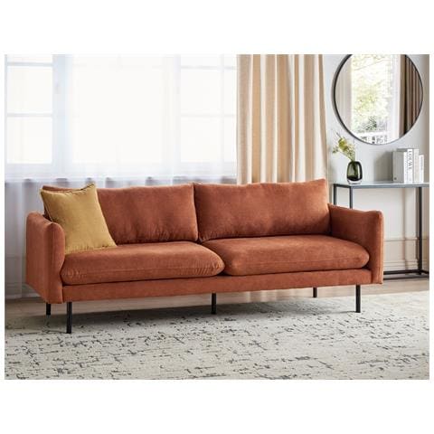 Divano 3 Posti Vinterbro Ciniglia Marrone Dorato - Foto 1