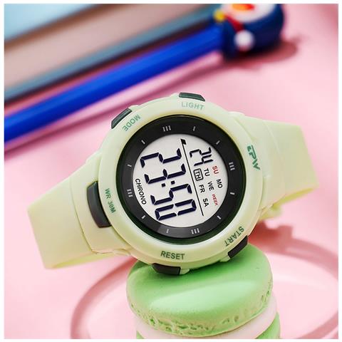 Orologio Per Bambini Impermeabile Display Digitale Modello Exia, Verde Acqua - Foto 2