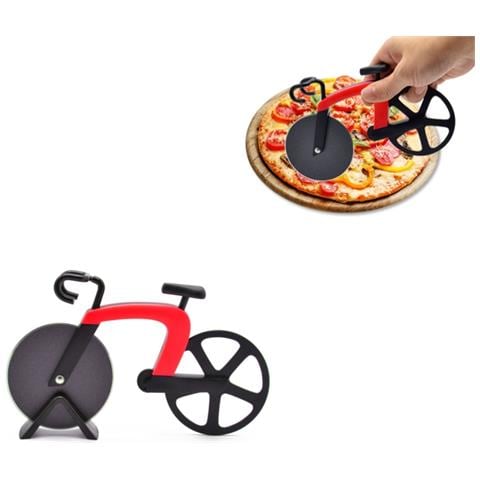 Rotella Tagliapizza Per Bicicletta, Coltello Per Pizza In Acciaio Inox Modelb - Foto 1