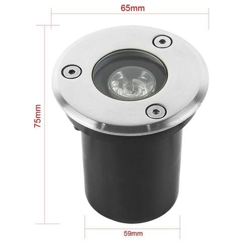 Faretto Segna Passo Calpestabile Led Luce Calda Segnapassi X Terra Giardino Ip65 - Foto 1