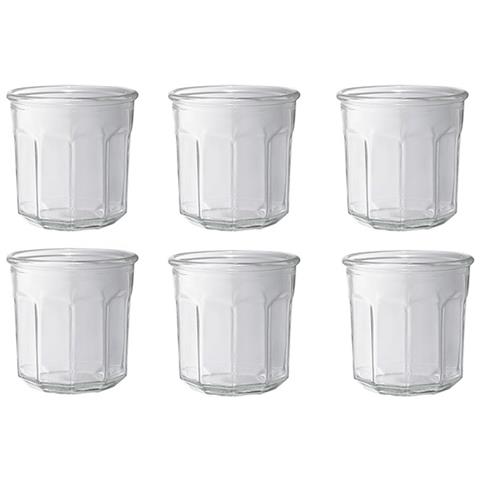 Set Di 6 Vasetti Per Marmellata Senza Coperchio Da 324ml - 900551 - Foto 1