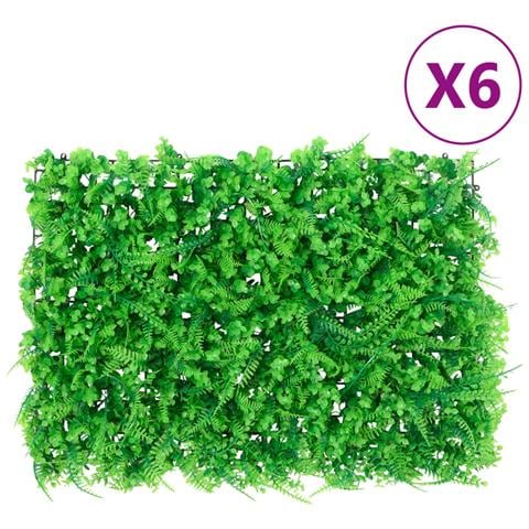 Recinzione Foglie Felce Artificiali6 Pz Verde 40x60 Cm - Foto 1