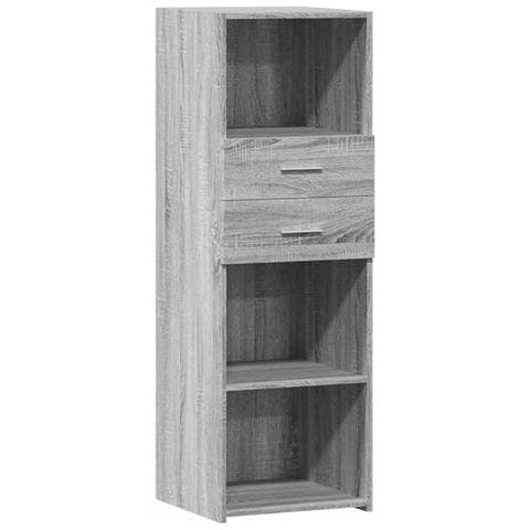 Credenza Grigio Sonoma 40x42,5x124 Cm In Legno Multistrato - Foto 2