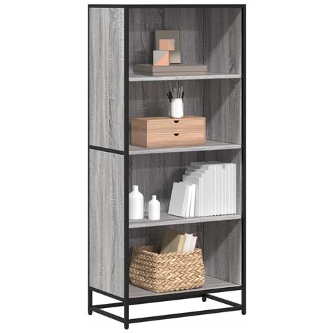 Libreria Grigio Sonoma 60x35x139 Cm In Truciolato - Foto 1