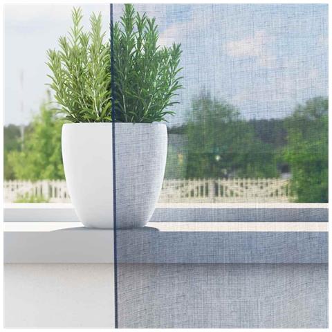 Tende In Voile Con Occhielli 2 Pz Blu Reale - Foto 3