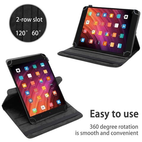 Cadorabo Custodia Per Tablet Compatibile Con Xiaomi Mi Pad 3 (7.9 Zoll) In Nero - Coperchio Protettivo A 360 Gradi Fatto Di Finta Pelle Con Funzione Di Stand E Banda Elastica - Foto 2
