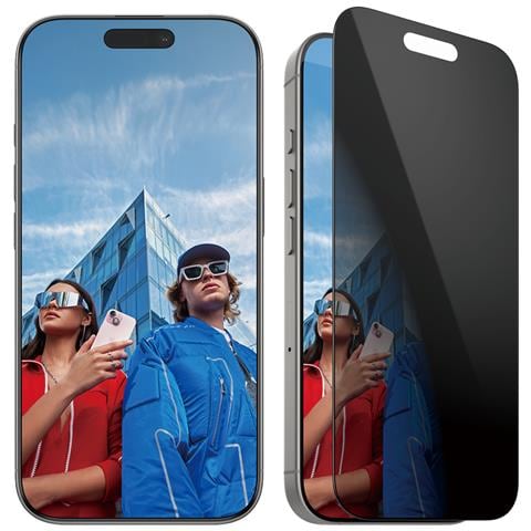 Privacy Pellicola in Vetro Temperato iPhone 16 Pro | Ultra-Wide Fit - Foto 1