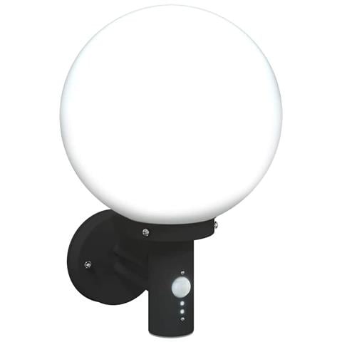 Lampada da Parete Esterno con Sensore Nera Acciaio Inossidabile IP44 - Foto 9