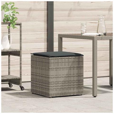 Box di Stoccaggio da Esterno Grigio e Grigio Scuro Rattan Grande - Foto 2