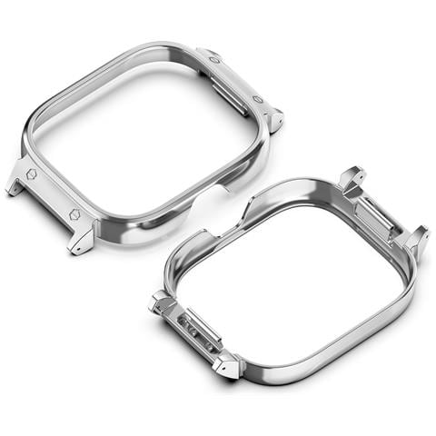 Custodia Con Cornice In Metallo Per Redmi Watch 5 - 20 Mm Silver - Foto 1