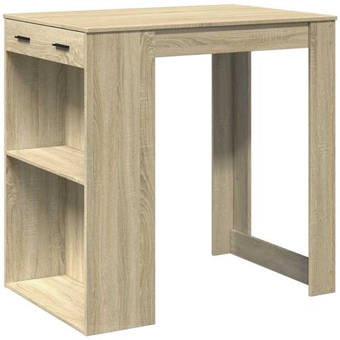 Tavolo da Bar Rovere Sonoma 102x70x103,5 cm in Truciolato - Foto 1