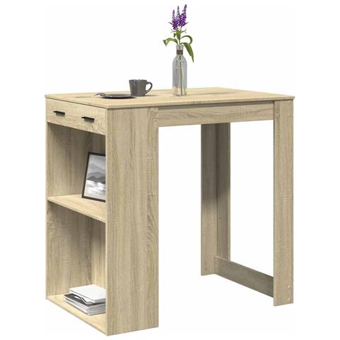 Tavolo da Bar Rovere Sonoma 102x70x103,5 cm in Truciolato - Foto 2