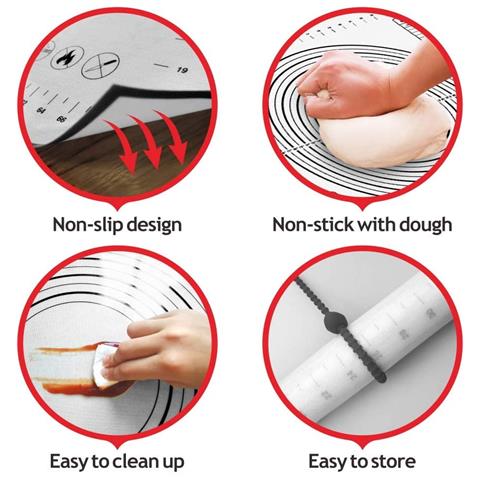 Tappetino Schienale In Silicone Antiaderente 50x70 Cm - Foto 5