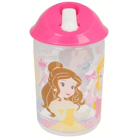 Borraccia Per Bambini Con Beccuccio A 360 Ml Senza Bpa Ergonomica, Rosa - Foto 1