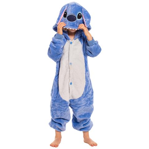 Pigiama Per Bambini Kigurumi Onesie Costume Stich Blu 135-145 - Foto 2