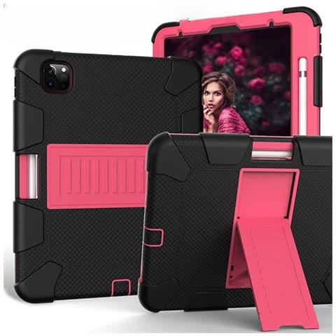 Custodia Per Ipad Air 4 10.9” Con Supporto E Alloggiamento Per Stilo Rosa - Foto 1