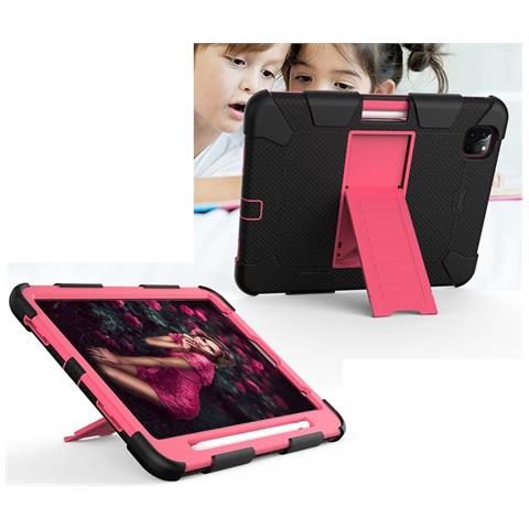 Custodia Per Ipad Air 4 10.9” Con Supporto E Alloggiamento Per Stilo Rosa - Foto 4