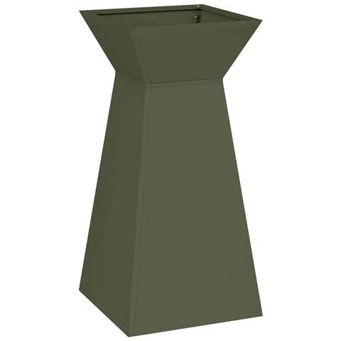 Vaso a Pilastro Oliva 35 x 35 x 73 cm Acciaio - Foto 1