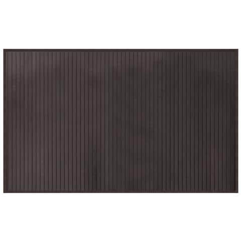 Tappeto Rettangolare Marrone Scuro 60x100 cm in Bambù - Foto 1