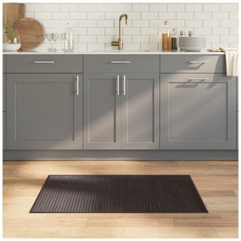 Tappeto Rettangolare Marrone Scuro 60x100 cm in Bambù - Foto 2