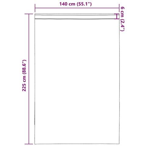 Tende in Voile con Tasche per Aste 2 pz Rosa Chiaro - Foto 9