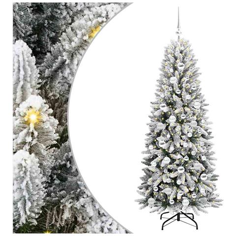 Albero di Natale artificiale con 300 LED Bianco 180 cm - Foto 1