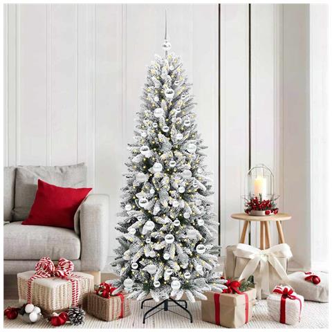 Albero di Natale artificiale con 300 LED Bianco 180 cm - Foto 2