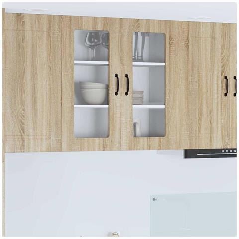 Pensile cucina Rovere Sonoma 80 x 31 x 80 cm Legno multistrato - Foto 2