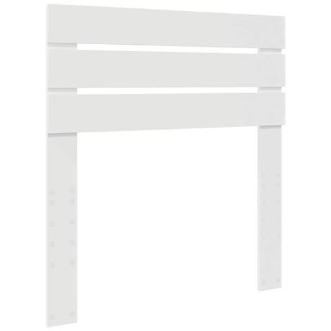 Testiera con testiera Bianco 80 cm Legno multistrato - Foto 1