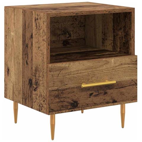Comodino Marrone 40 x 35 x 47,5 cm Legno multistrato - Foto 1