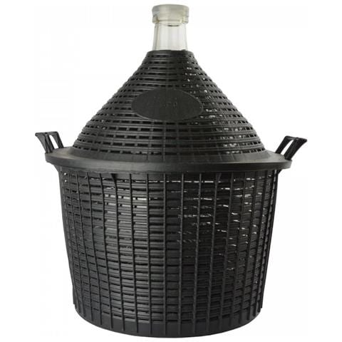Damigiana Vetro  Damigiane  Dame Jeanne 20l - Apertura Normale Con Cestello + Tappo In Plastica - Foto 1