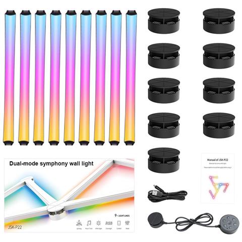 Strisce Led Bluetooth - Illuminazione Ambientale Smart Con Controllo App E Giunzione Fai-da-te Black - Foto 1
