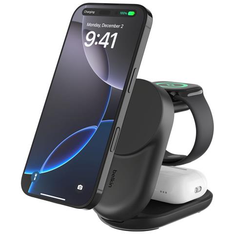 Qi2 Fitness tracker, Cuffie, Smartphone, Orologio intelligente Nero USB Carica wireless Ricarica rapida Interno - Foto 1
