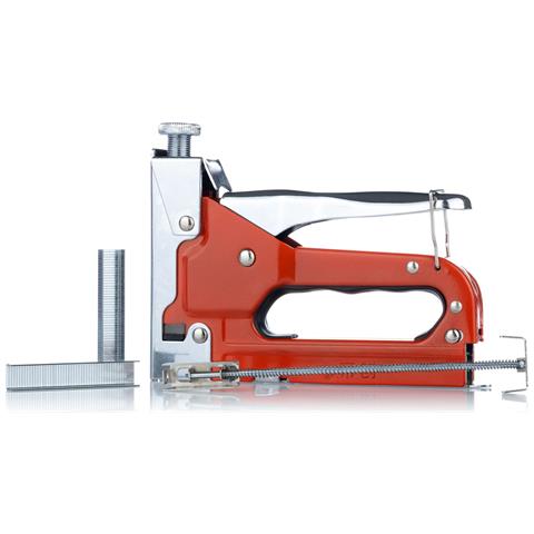 Zszywacz Metallico Regolabile Red Killer - Magazzino 115 Punti | Set Con Cacciavite Angolare E 10 Bit | Lavori Di Montaggio E Decorazione - Foto 2