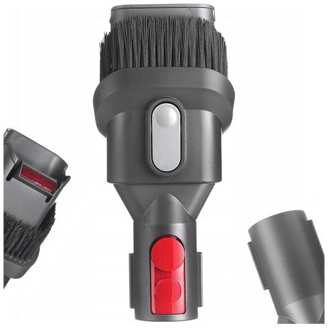 Spazzola 2 In 1 Con Porta Aspirante Compatibile Con Aspirapolvere Dyson V6 V7 V8 V10 V11 V15 - Materiale Abs, Grigio Elegante - Foto 1