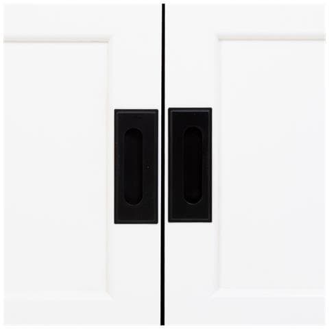 Mobiletto Basso In Legno Bianco Con 2 Ante 4 Cassetti 154x45x51,5h Cm - Foto 8