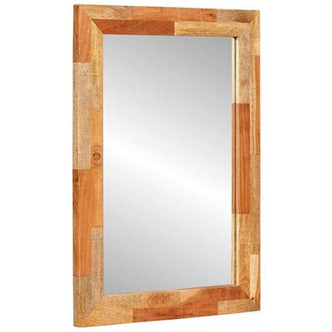 Specchio da bagno Rovere artigianale 50 x 70 x 2,5 cm - Foto 1
