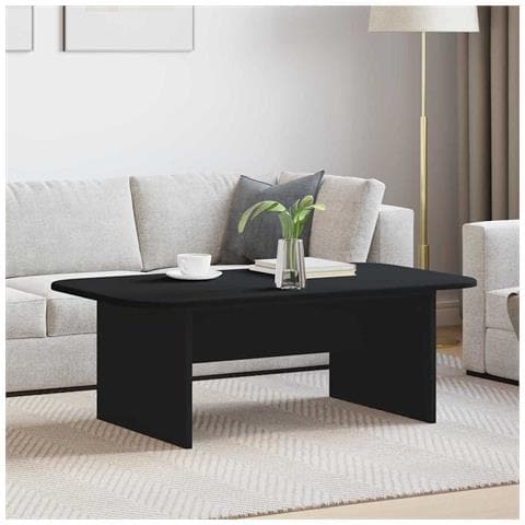 Tavolino da salotto Nero 93 x 53 x 33 cm Legno multistrato - Foto 2