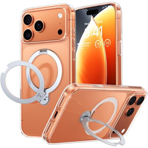 Cover per iPhone 17 Pro Max - TPU+PC, Trasparente, MagSafe - Foto 1