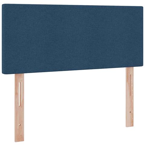 Letto con contenitore e materasso con testiera Blu 120 x 190 cm - Foto 9