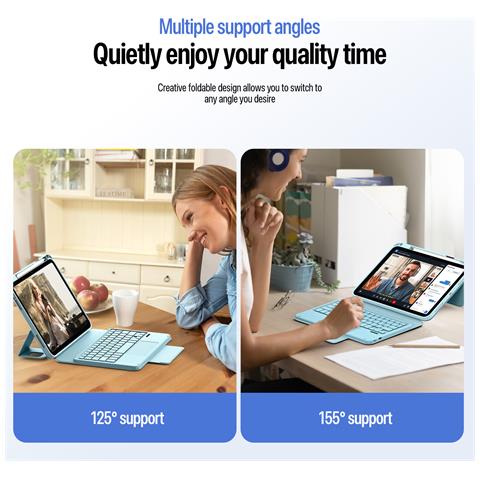 Custodia per iPad (2025) per Apple iPad (2025) - Blu - Foto 2