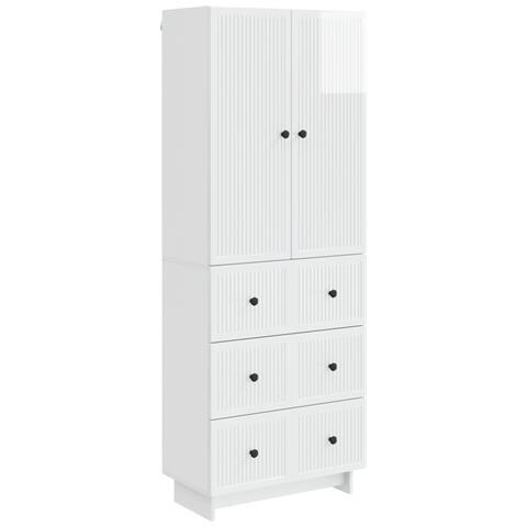 Set di armadi 2 pcs 66 x 34,5 x 90 cm Legno ingegnerizzato - Foto 1