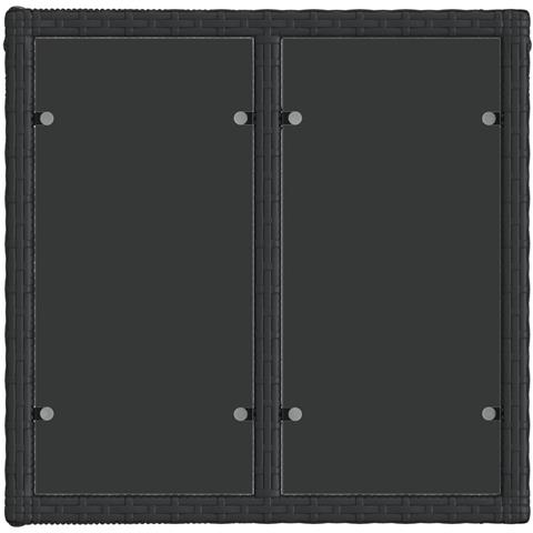 Set Divano da Giardino 7 pz Nero polyrattan - Foto 10