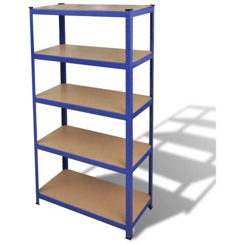 Questa mensola portaoggetti è la scelta ideale sia per lo stoccaggio residenziale che per quello commerciale, e offre un ampio spazio dove tenere tutto in ordine. Materiale robusto: Lo scaffale portaoggetti è costituito da un telaio in acciaio e tavole in legno multistrato. I telai in acciaio garantiscono robustezza e stabilità, mentre il legno ingegnerizzato offre forza, stabilità, e resistenza all'umidità. Forte capacità di carico: Grazie allo spessore del materiale, alle ba - Foto 1