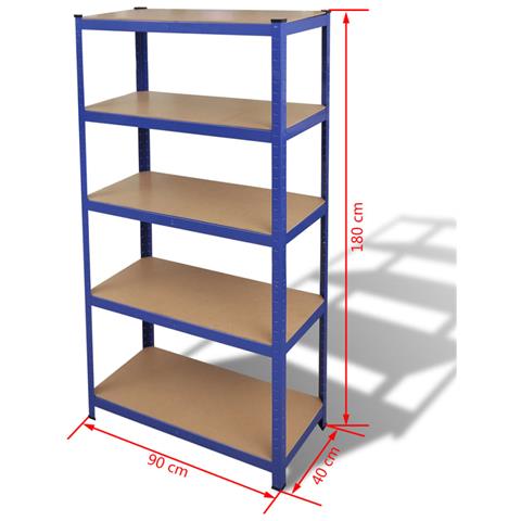 Questa mensola portaoggetti è la scelta ideale sia per lo stoccaggio residenziale che per quello commerciale, e offre un ampio spazio dove tenere tutto in ordine. Materiale robusto: Lo scaffale portaoggetti è costituito da un telaio in acciaio e tavole in legno multistrato. I telai in acciaio garantiscono robustezza e stabilità, mentre il legno ingegnerizzato offre forza, stabilità, e resistenza all'umidità. Forte capacità di carico: Grazie allo spessore del materiale, alle ba - Foto 8