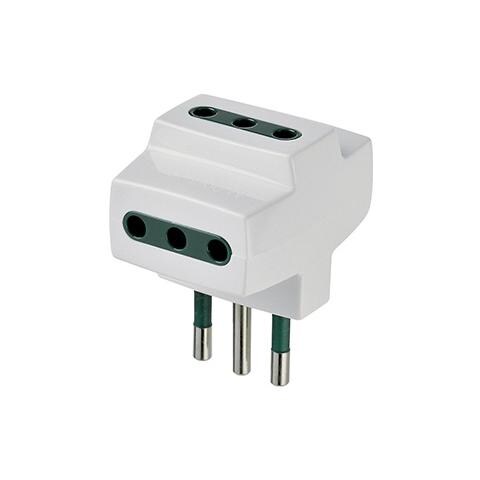 00320b - Adattatore Multipla S11+3p11 Bianco - Foto 1
