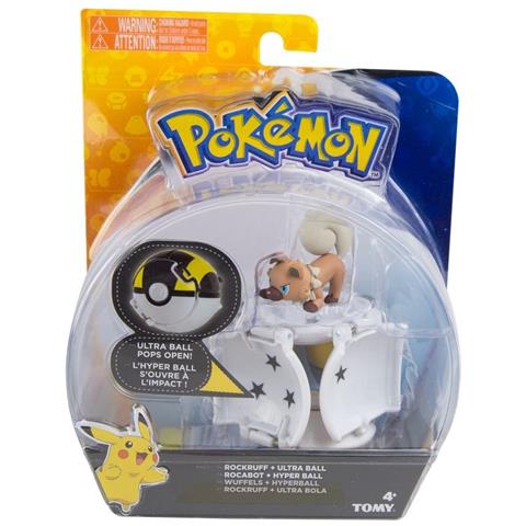 Pokemon-throw "n" Pop Poke Ball - Rockruff + Ultraball - Foto 1
