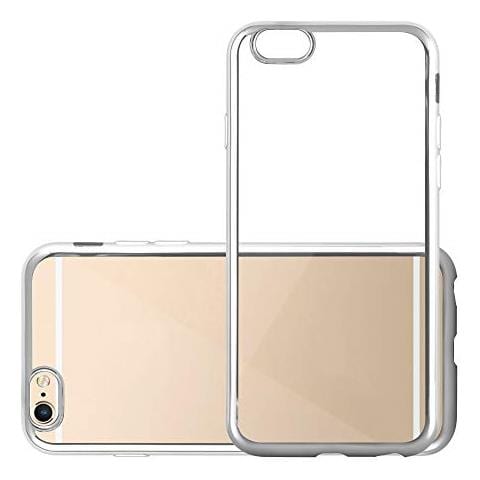 Custodia Compatibile Con Apple Iphone 6 / Iphone 6s In Argento Cromato - Coperchio Protettivo In Silicone Tpu Flessibile - Foto 1