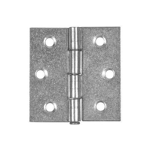 Conf. 2 Cerniere Piane Quadre Perno Fisso 50x50 Mm Acciaio - Foto 1